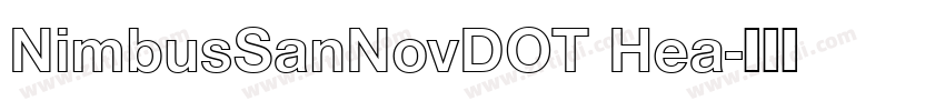 NimbusSanNovDOT Hea字体转换 NimbusSanNovDOT Hea字体转换
